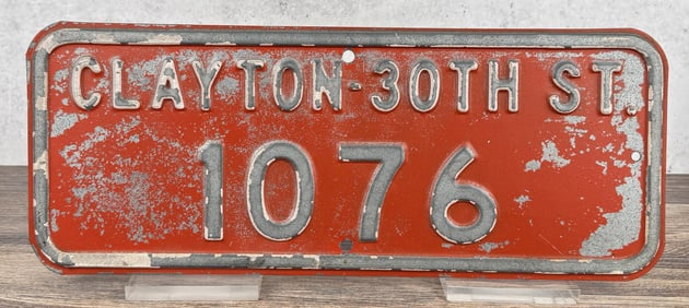 Clayton Wisconsin Street Address Sign