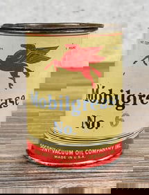 Mobilgrease Mobil Oil No 6 One Pound Tin Can