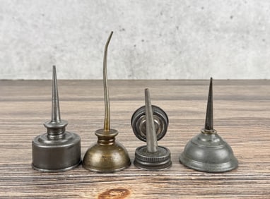 Collection Of Antique Oil Cans