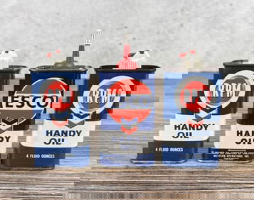 Standard Oil Handy Oil Tins Oiler Cans