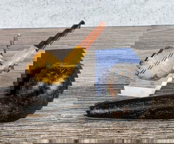 African Meerschaum Bulldog Block Smoking Pipe