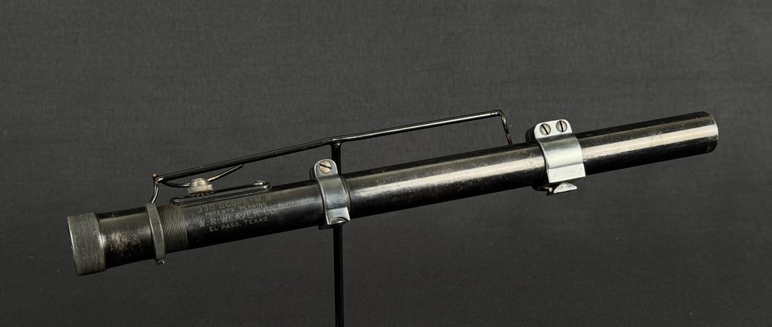 WW2 Weaver 330 M8 1903 Sniper Rifle Scope: El Paso, Texas. Sniper reticle.
