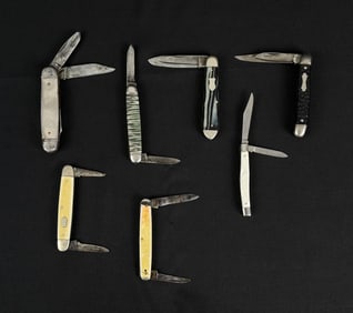 Collection Of Antique Pocket Knives