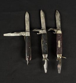 Collection Of Camillus Camp Pocket Knives