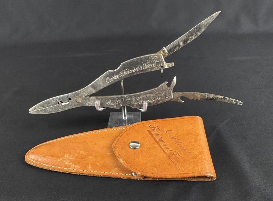 Overland Fisherman's Friend Multi Tool: Includes leather sheath. 7 3/8" by 2 3/8"