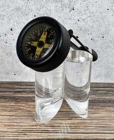 WW2 Era Military Hunting Pin On Compass