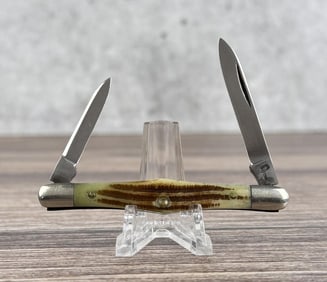 Queen #38 Jigged Bone Handle Pocket Knife