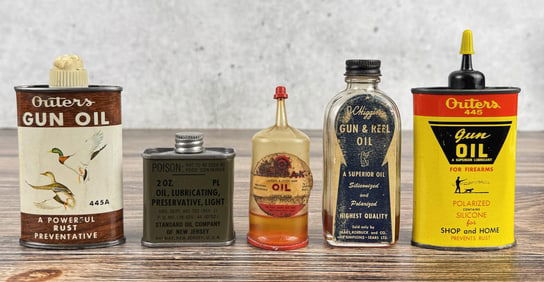 Collection of Handy Oiler Tin Cans