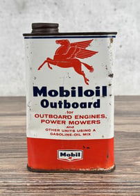 Mobiloil Mobil Pegasus Outboard Motor Oil Can