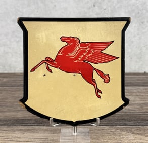 WW2 Mobil Oil Pegasus Cardboard Sign