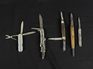 Collection of Antique Pocket Knives