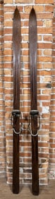Montgomery Ward Hickory Wood Skis