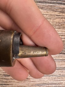 Colt Pocket Brass Copper Black Powder Pistol Flask