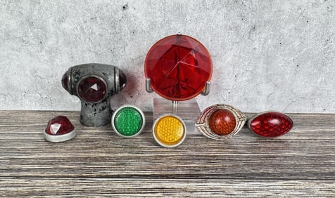 Antique Tail Lamp Bicycle Markers Reflectors