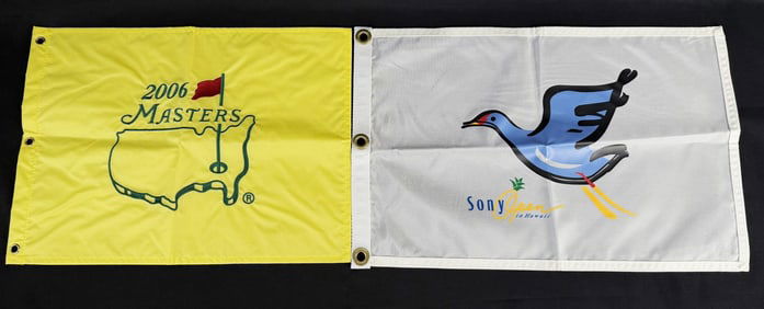 Masters and Sony Open Golf Tournament Flags