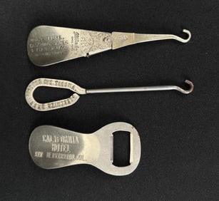 Advertising Shoe Button Hooks California Minnesota