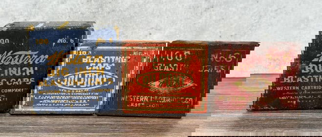 Dupont Western Mining Blasting Cap Tins