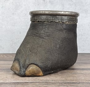 Victorian Elephant Foot Waste Basket