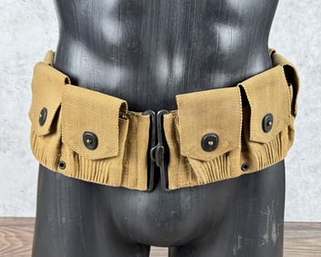 WWI WW1 Mills 10 Pocket Cartridge Ammo Belt