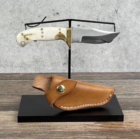 Stretch Knives Hinsdale Montana Horn Handle Knife