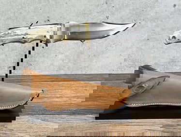 Stretch Knives Hinsdale Montana Horn Handle Knife