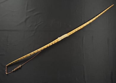Rattlesnake Skin Covered Longbow