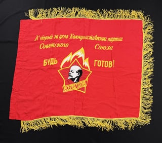 Soviet Russian USSR Pioneer Boy Scout Flag