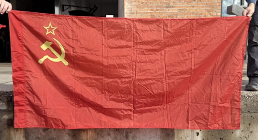 USSR Soviet Union Satin Flag