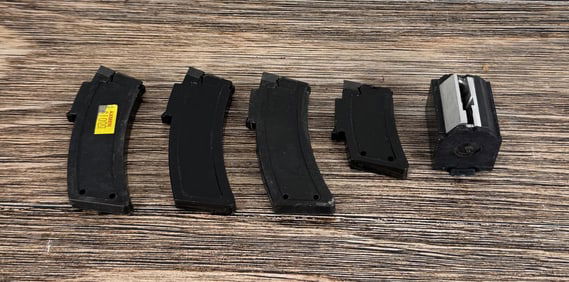 Group of .22 LR Rifle Magazines