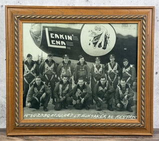 Post WW2 Bomber Airplane Plane Nose Art Photo