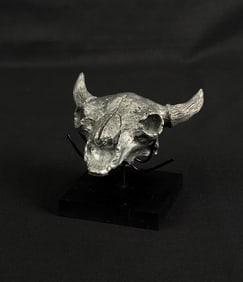 Buffalo Skull Paperweight