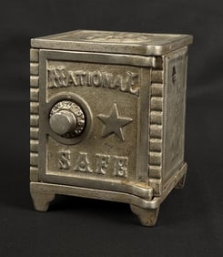 Cast Iron National Safe Combination Still Bank