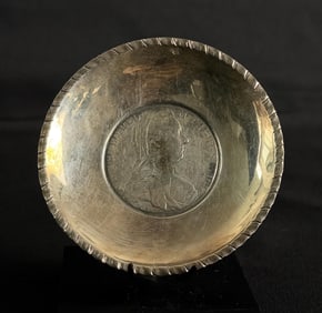 1780 Austria Maria Theresa Silver Thaler Coin Dish