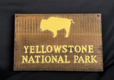 Yellowstone National Park Sign