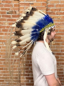 Montana Indian Turkey Feather Headdress
