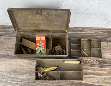 Antique Fishing Tackle Box
