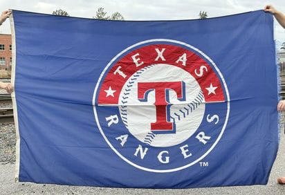 Texas Rangers Baseball Flag