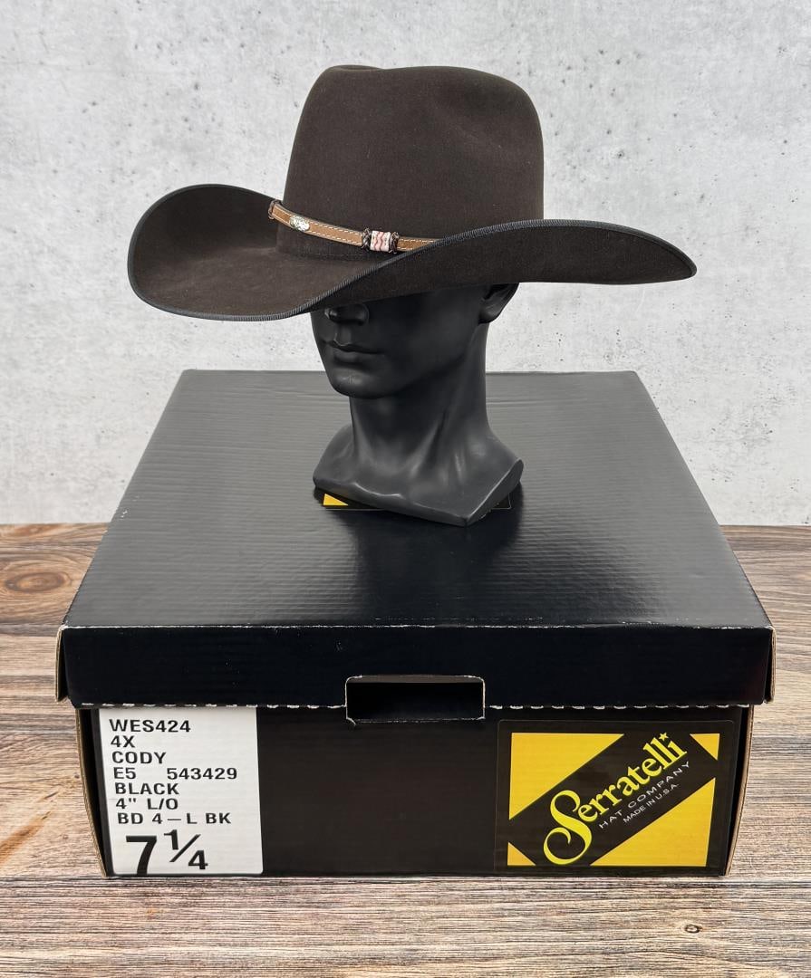 Serratelli 8X Beaver Cowboy Hat: Size 7 1/4.
