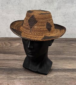 Apache Native American Indian Basket Hat