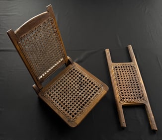 Cane Seat Canoe Boat Seat Chair