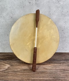 Native American Indian Rawhide Drum