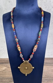 Native American Indian Trade Bead Necklace