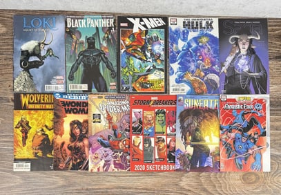 Group of Marvel Comic Books