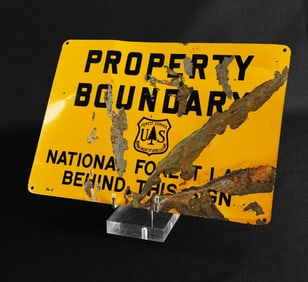 USFS US Forest Service Property Boundary Sign