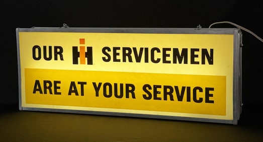 International Harvester Tractors Lighted Sign