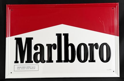 1995 Marlboro Cigarettes Sign