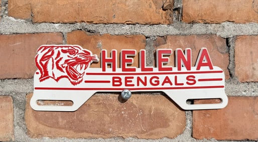 Helena Montana Bengals License Plate Topper