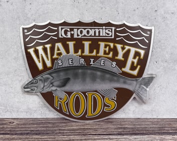 G Loomis Walleye Fly Fishing Rods Sign