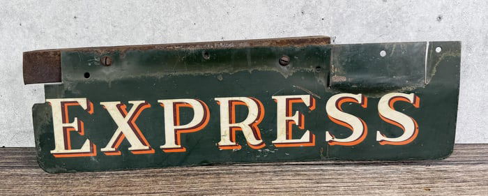 Railway Express Agency Truck Bumper Sign