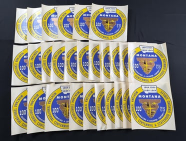 1964 Montana Territorial Centennial Decals